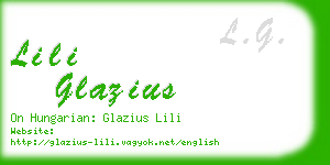 lili glazius business card